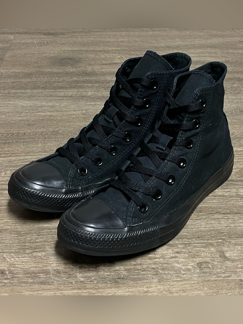 Converse Chuck Taylor All-Star Black Monochrome High Top - Women’s 8/Men’s 6